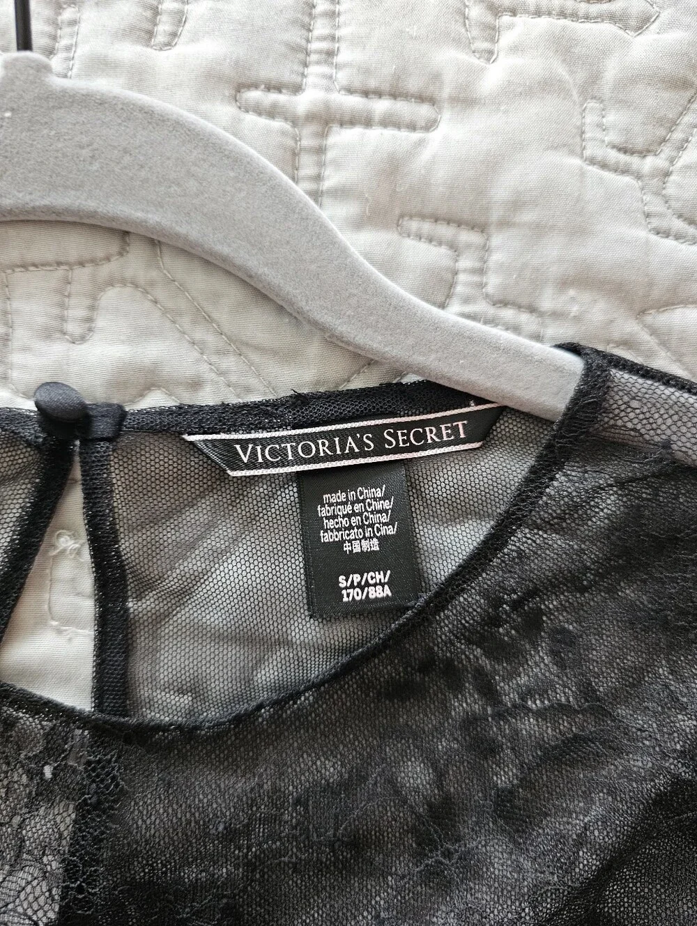Victoria's Secret Black Lace Sleeveless Shift Dress
